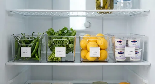 Refrigerator Storage Bins, Set of 4